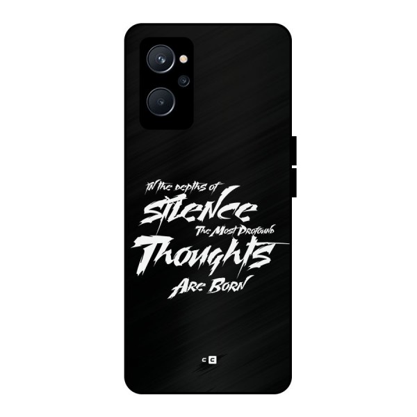 Silent Thoughts Metal Back Case for Realme 9i 5G