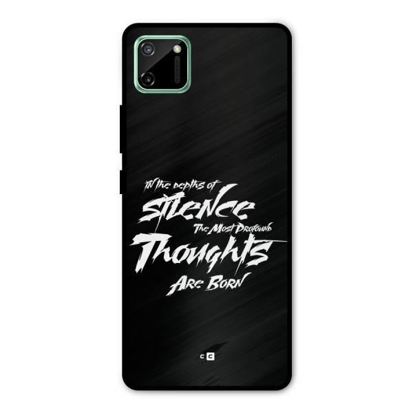 Silent Thoughts Metal Back Case for Realme C11