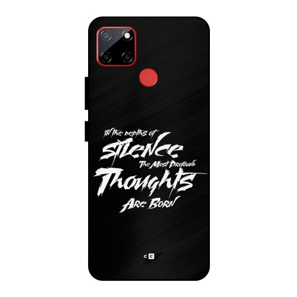 Silent Thoughts Metal Back Case for Realme C12