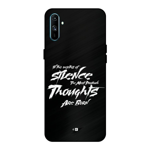 Silent Thoughts Metal Back Case for Realme C3