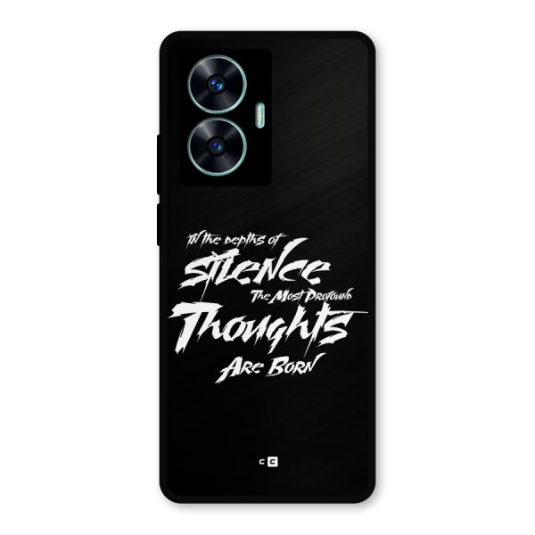 Silent Thoughts Metal Back Case for Realme C55