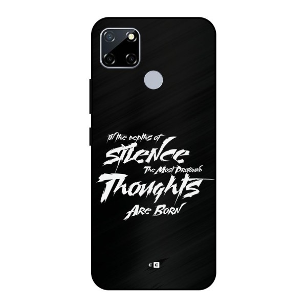 Silent Thoughts Metal Back Case for Realme Narzo 20