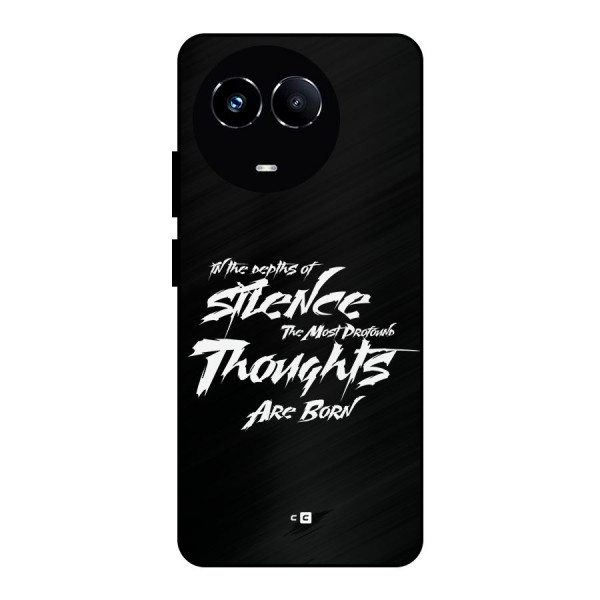 Silent Thoughts Metal Back Case for Realme Narzo 60X