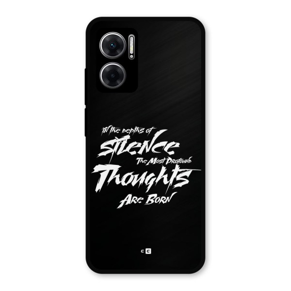 Silent Thoughts Metal Back Case for Redmi 11 Prime 5G