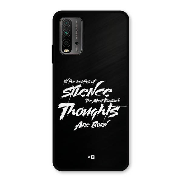 Silent Thoughts Metal Back Case for Redmi 9 Power