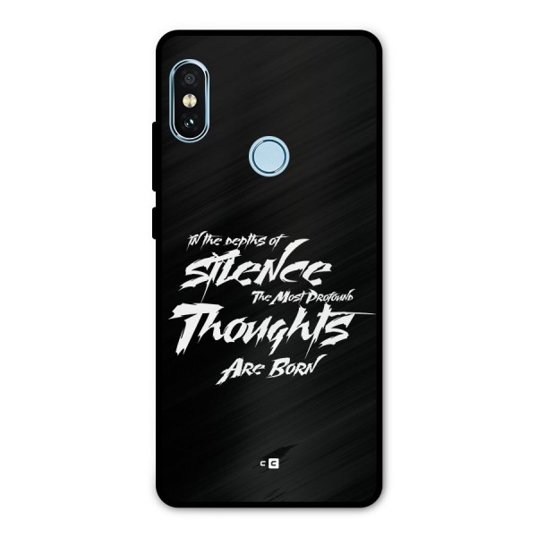 Silent Thoughts Metal Back Case for Redmi Note 5 Pro