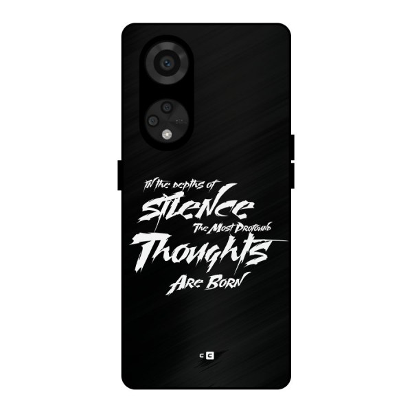 Silent Thoughts Metal Back Case for Reno8 T 5G