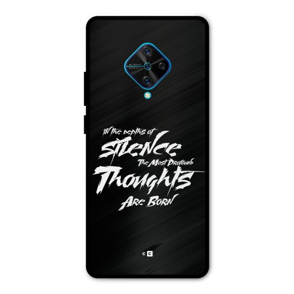 Silent Thoughts Metal Back Case for Vivo S1 Pro