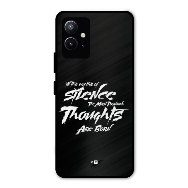 Silent Thoughts Metal Back Case for Vivo T1 5G