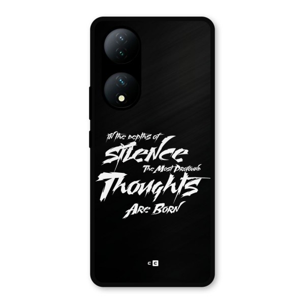 Silent Thoughts Metal Back Case for Vivo T2