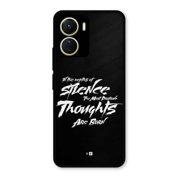 Silent Thoughts Metal Back Case for Vivo T2x