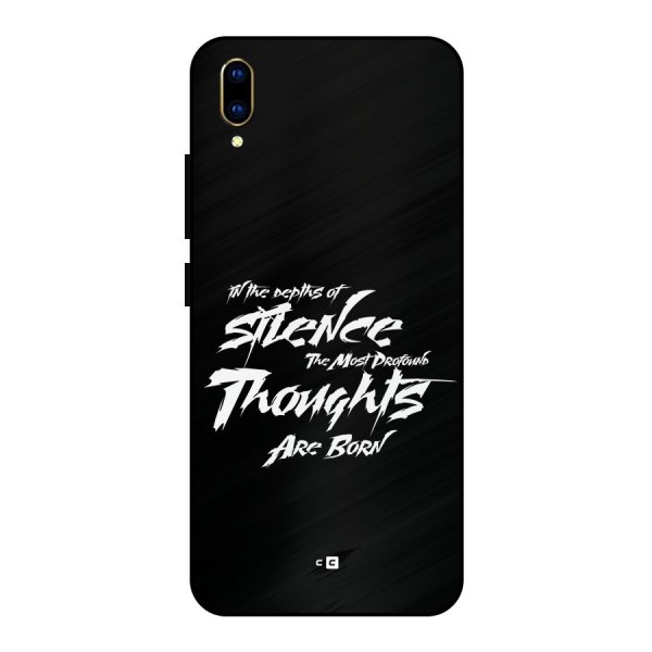 Silent Thoughts Metal Back Case for Vivo V11 Pro