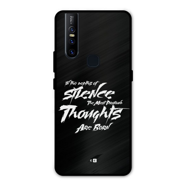 Silent Thoughts Metal Back Case for Vivo V15