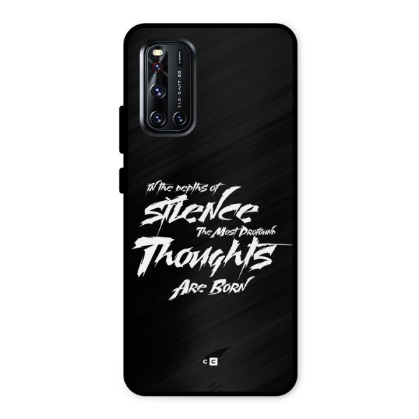 Silent Thoughts Metal Back Case for Vivo V19