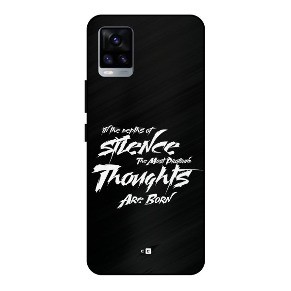 Silent Thoughts Metal Back Case for Vivo V20 2021