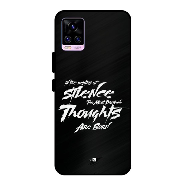 Silent Thoughts Metal Back Case for Vivo V20 Pro