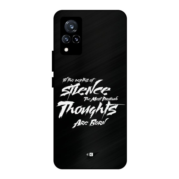 Silent Thoughts Metal Back Case for Vivo V21 5G