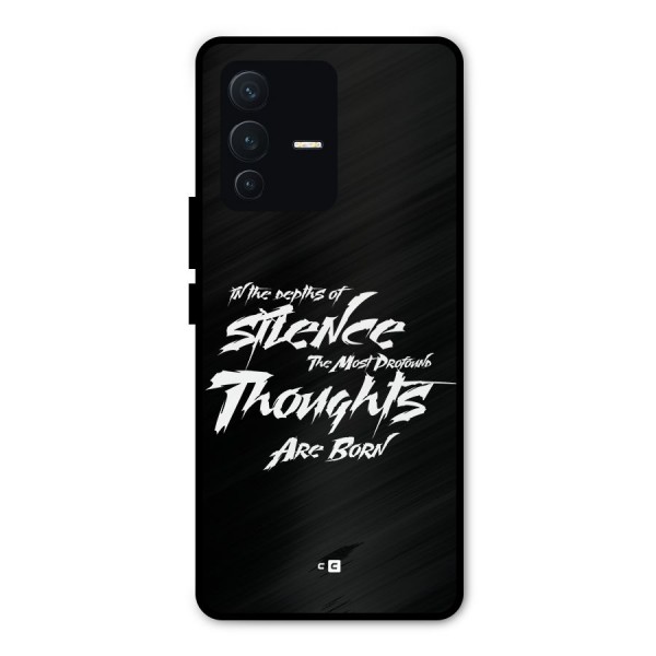 Silent Thoughts Metal Back Case for Vivo V23 Pro