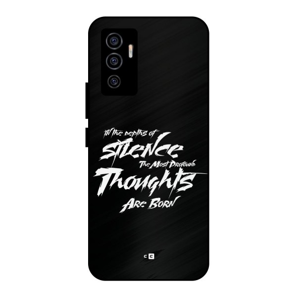 Silent Thoughts Metal Back Case for Vivo V23e