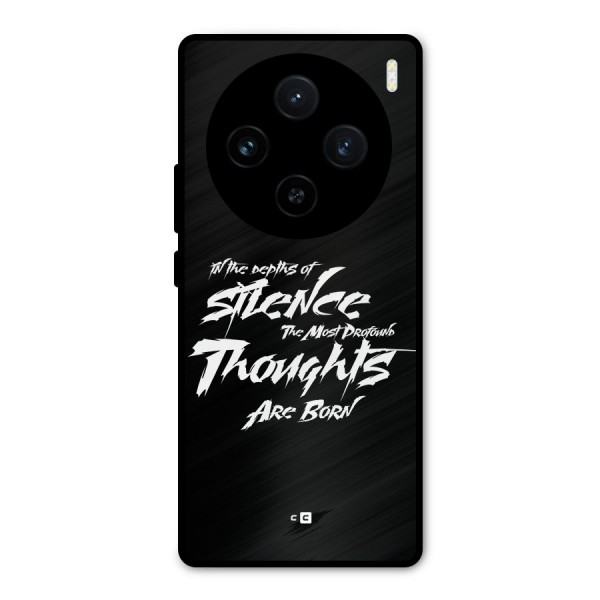 Silent Thoughts Metal Back Case for Vivo X100