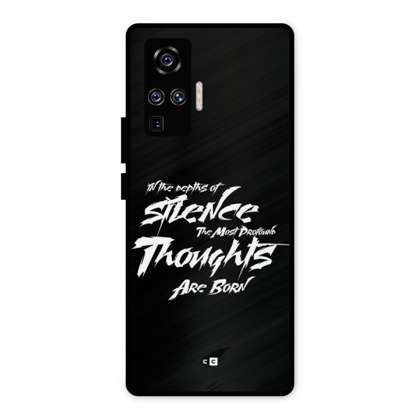 Silent Thoughts Metal Back Case for Vivo X50 Pro