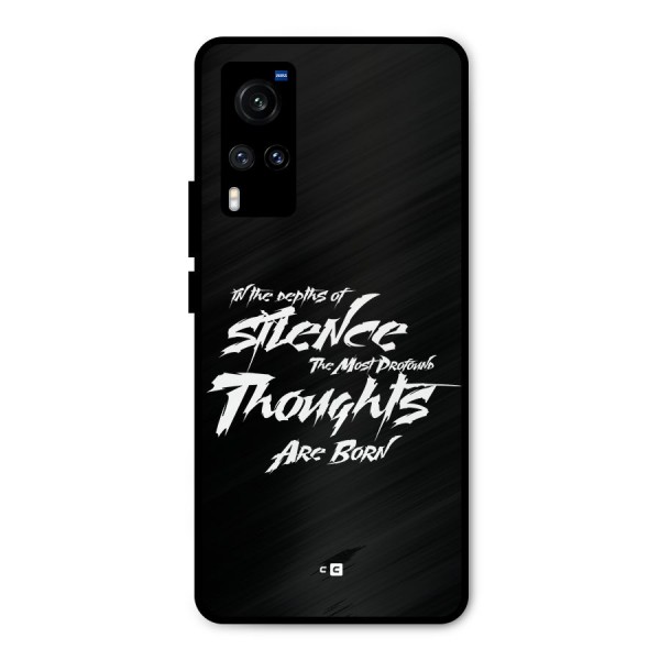 Silent Thoughts Metal Back Case for Vivo X60