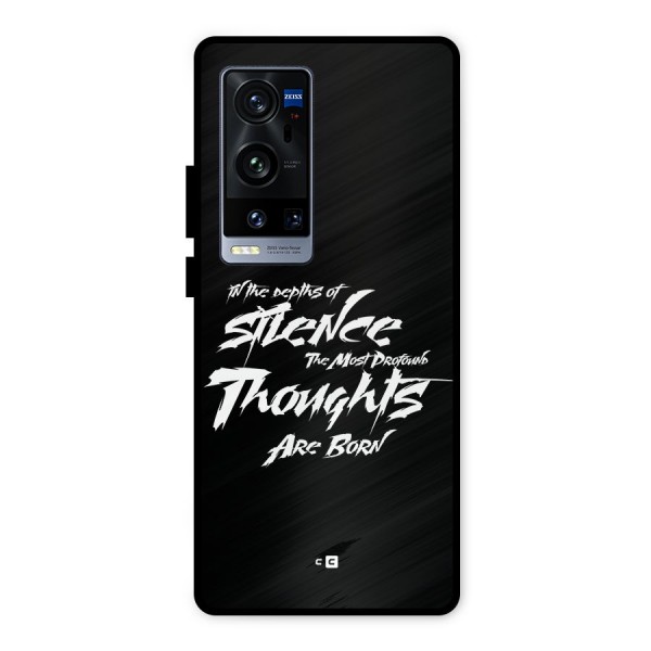 Silent Thoughts Metal Back Case for Vivo X60 Pro Plus