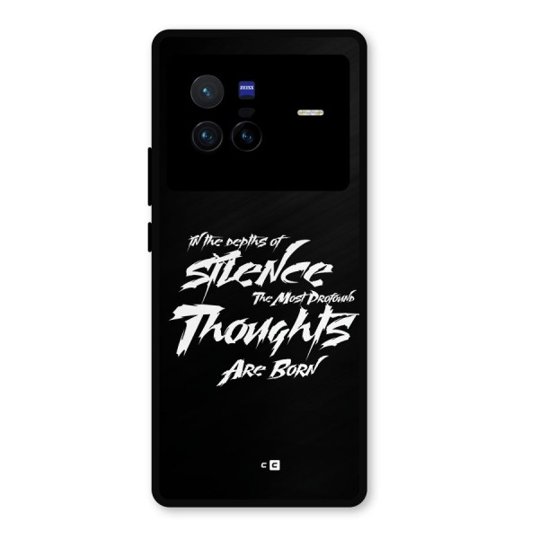 Silent Thoughts Metal Back Case for Vivo X80