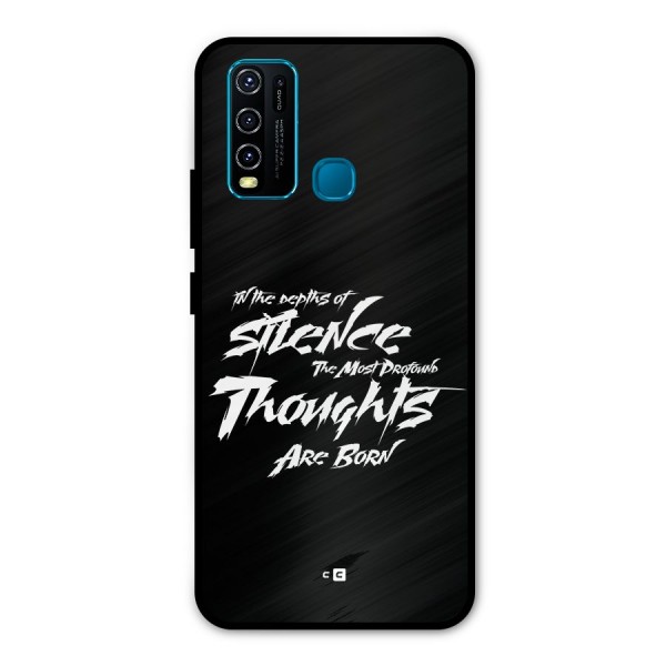 Silent Thoughts Metal Back Case for Vivo Y30