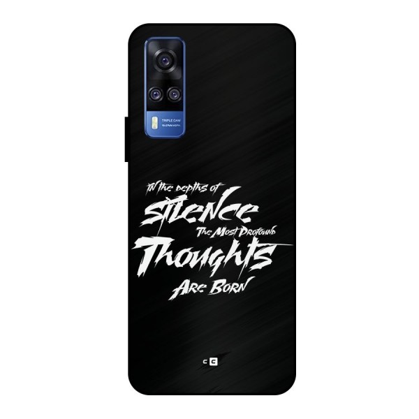 Silent Thoughts Metal Back Case for Vivo Y51