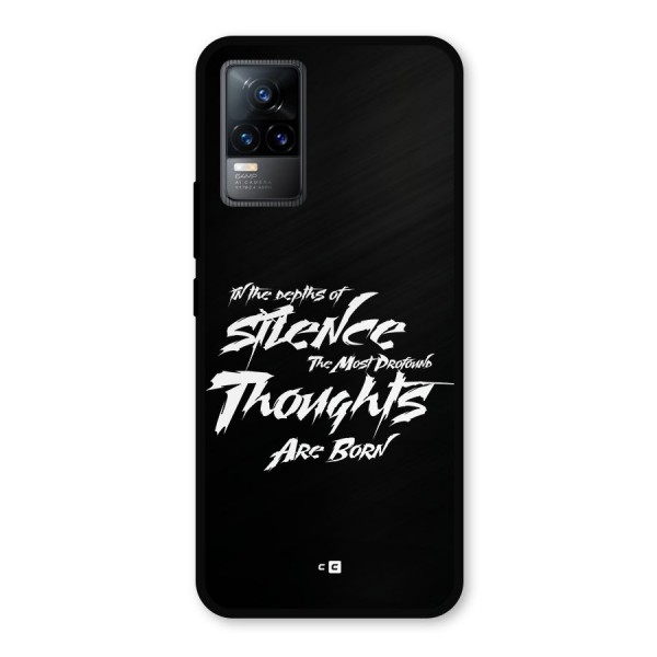 Silent Thoughts Metal Back Case for Vivo Y73