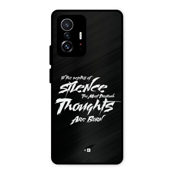 Silent Thoughts Metal Back Case for Xiaomi 11T Pro