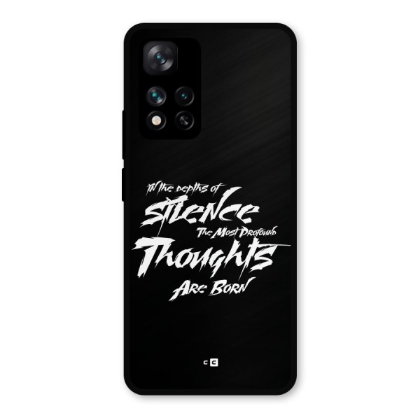 Silent Thoughts Metal Back Case for Xiaomi 11i Hypercharge 5G