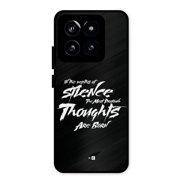 Silent Thoughts Metal Back Case for Xiaomi 14