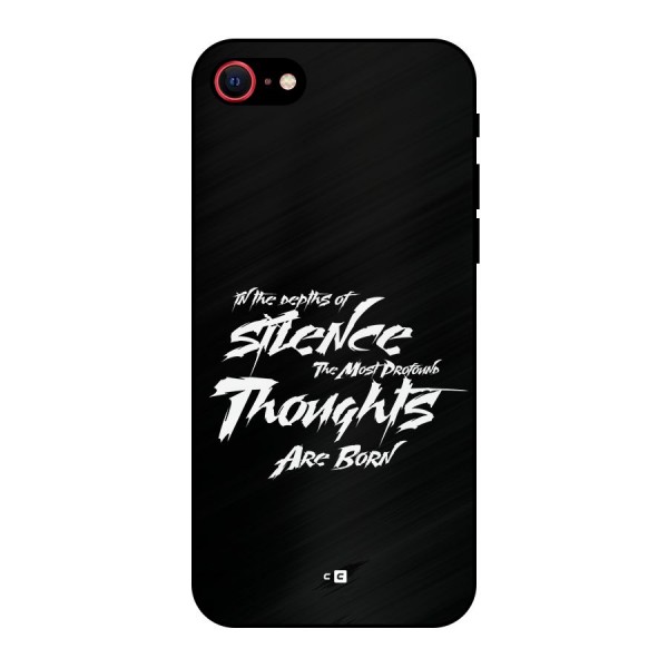 Silent Thoughts Metal Back Case for iPhone 7