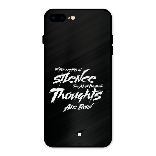 Silent Thoughts Metal Back Case for iPhone 8 Plus