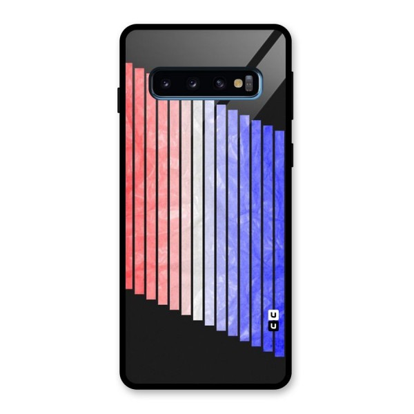 Simple Bars Glass Back Case for Galaxy S10