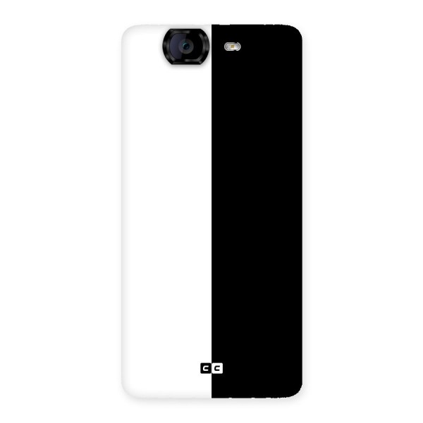 Simple Black White Back Case for Canvas Knight A350