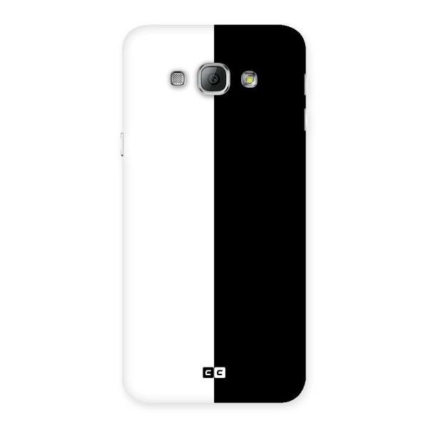 Simple Black White Back Case for Galaxy A8