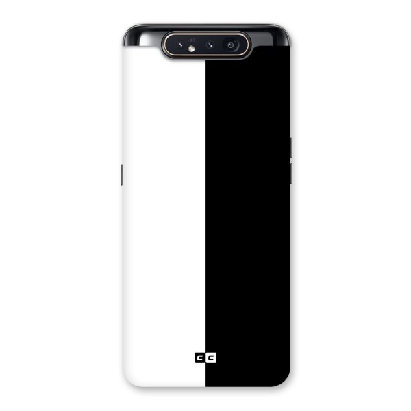 Simple Black White Back Case for Galaxy A80