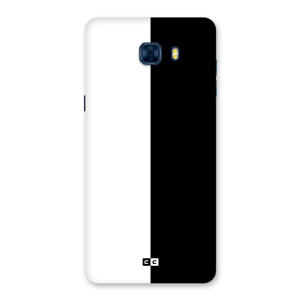 Simple Black White Back Case for Galaxy C7 Pro