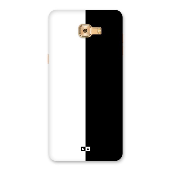 Simple Black White Back Case for Galaxy C9 Pro