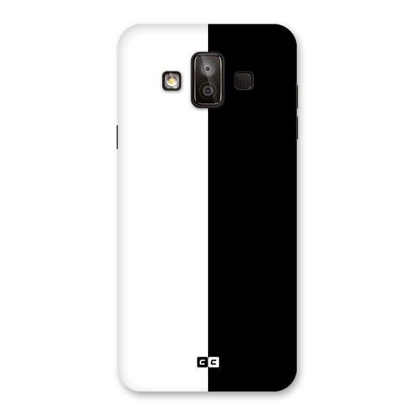 Simple Black White Back Case for Galaxy J7 Duo