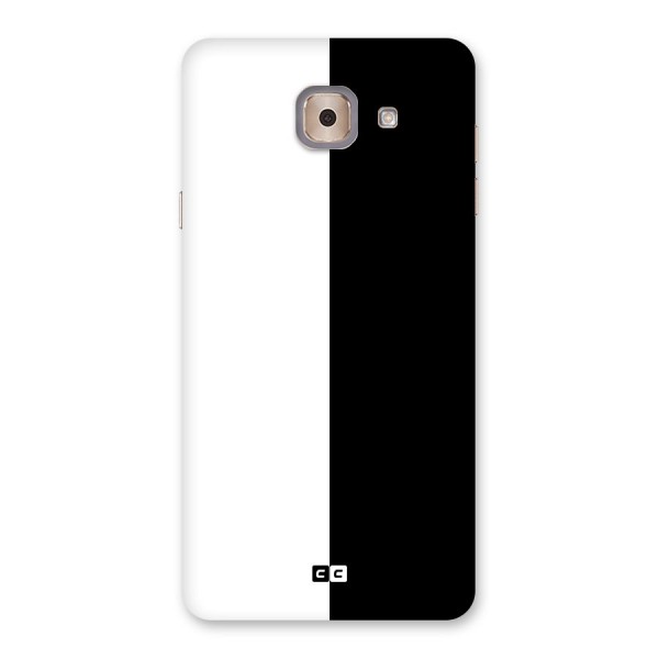 Simple Black White Back Case for Galaxy J7 Max