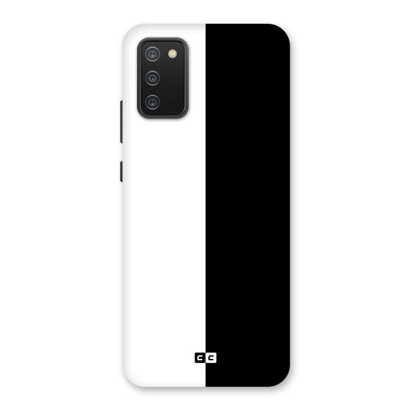 Simple Black White Back Case for Galaxy M02s