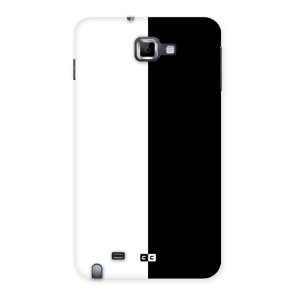 Simple Black White Back Case for Galaxy Note