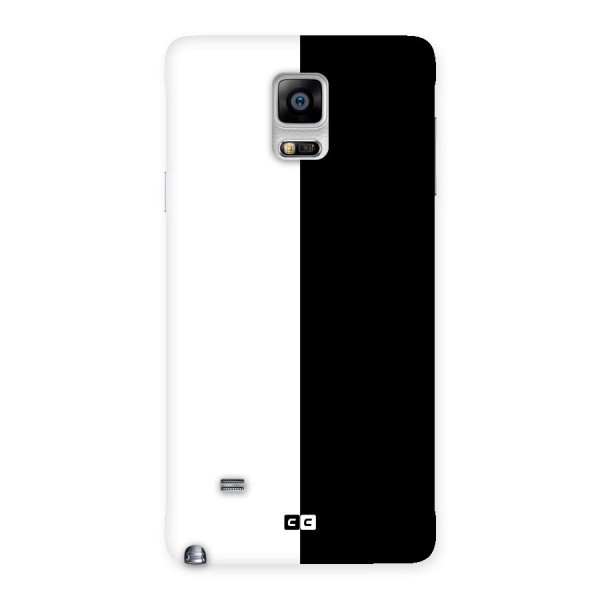 Simple Black White Back Case for Galaxy Note 4