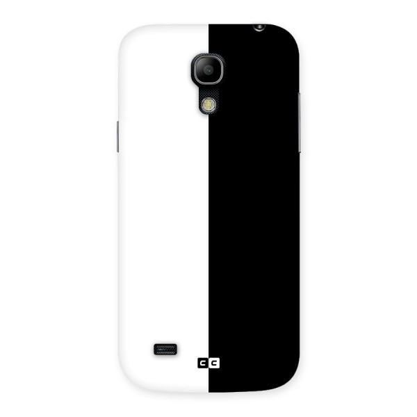 Simple Black White Back Case for Galaxy S4 Mini
