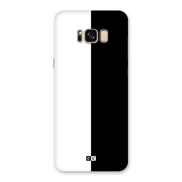 Simple Black White Back Case for Galaxy S8 Plus