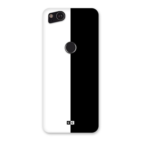 Simple Black White Back Case for Google Pixel 2